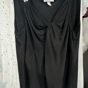 Kenneth Cole New York Black Draped Blouse